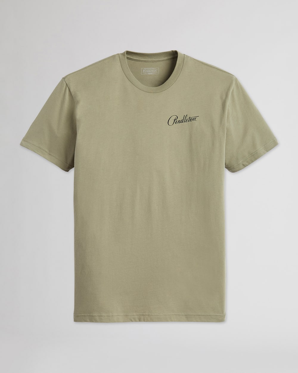ALTERNATE VIEW OF MEN'S BISON HEAD GRAPHIC TEE IN LIGHT OLIVE/MULTI image number 6