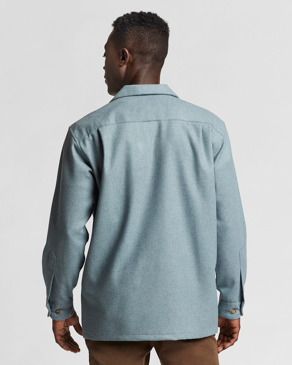 ALTERNATE VIEW OF MEN'S SOLID BOARD SHIRT IN BLUE image number 2