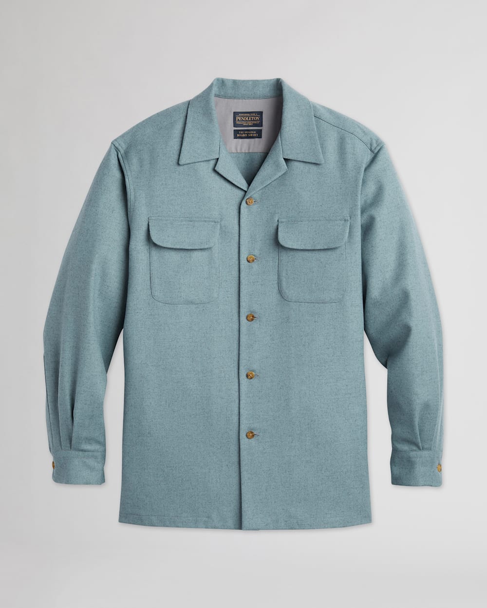 ALTERNATE VIEW OF MEN'S SOLID BOARD SHIRT IN BLUE image number 6