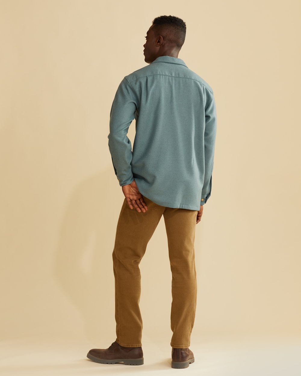 ALTERNATE VIEW OF MEN'S BOARD SHIRT IN DUSTY BLUE image number 3