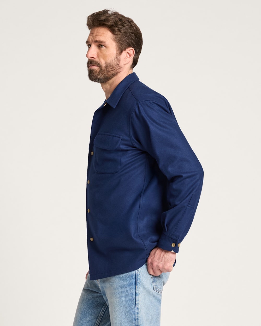 ALTERNATE VIEW OF MEN'S BOARD SHIRT IN BLUE image number 3