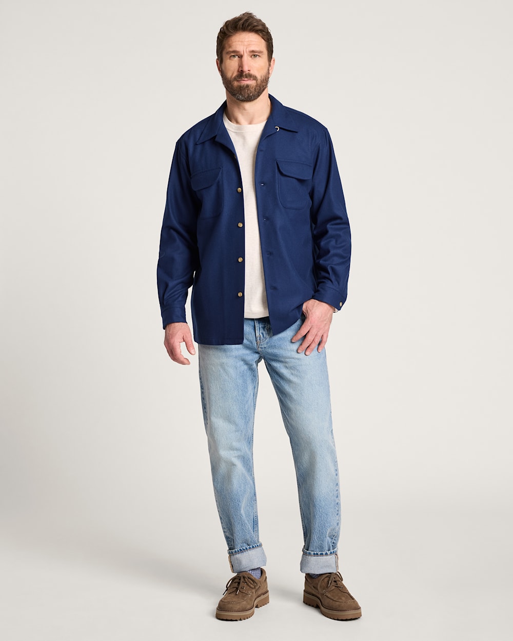 ALTERNATE VIEW OF MEN'S BOARD SHIRT IN BLUE image number 5