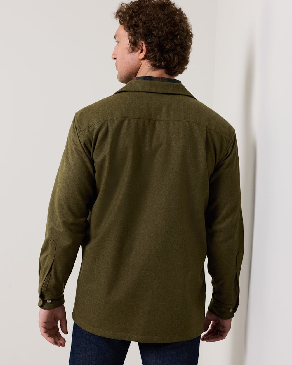 ALTERNATE VIEW OF MEN'S BOARD SHIRT IN GREEN MIX image number 5