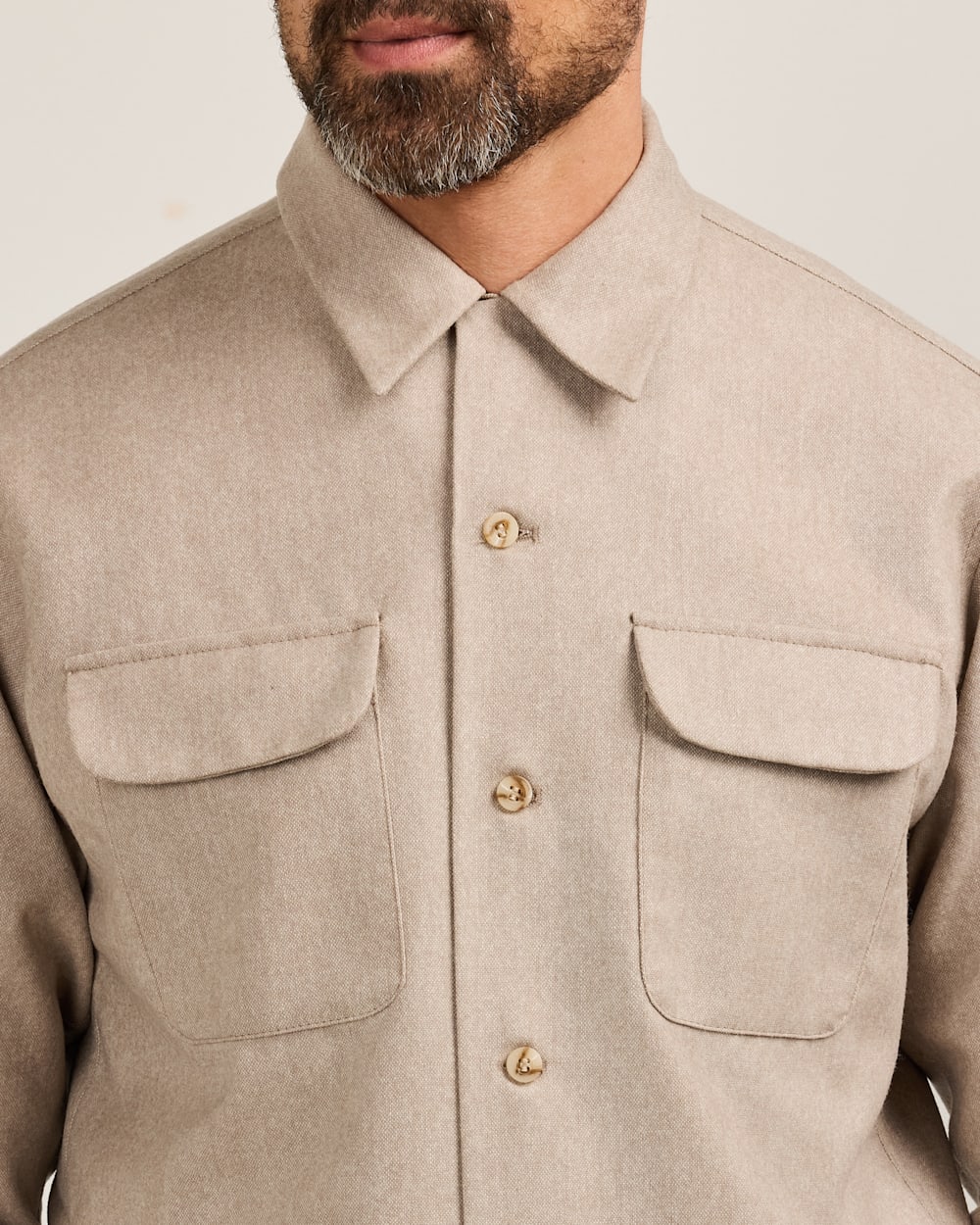 ALTERNATE VIEW OF MEN'S BOARD SHIRT IN NATURAL MIX image number 5