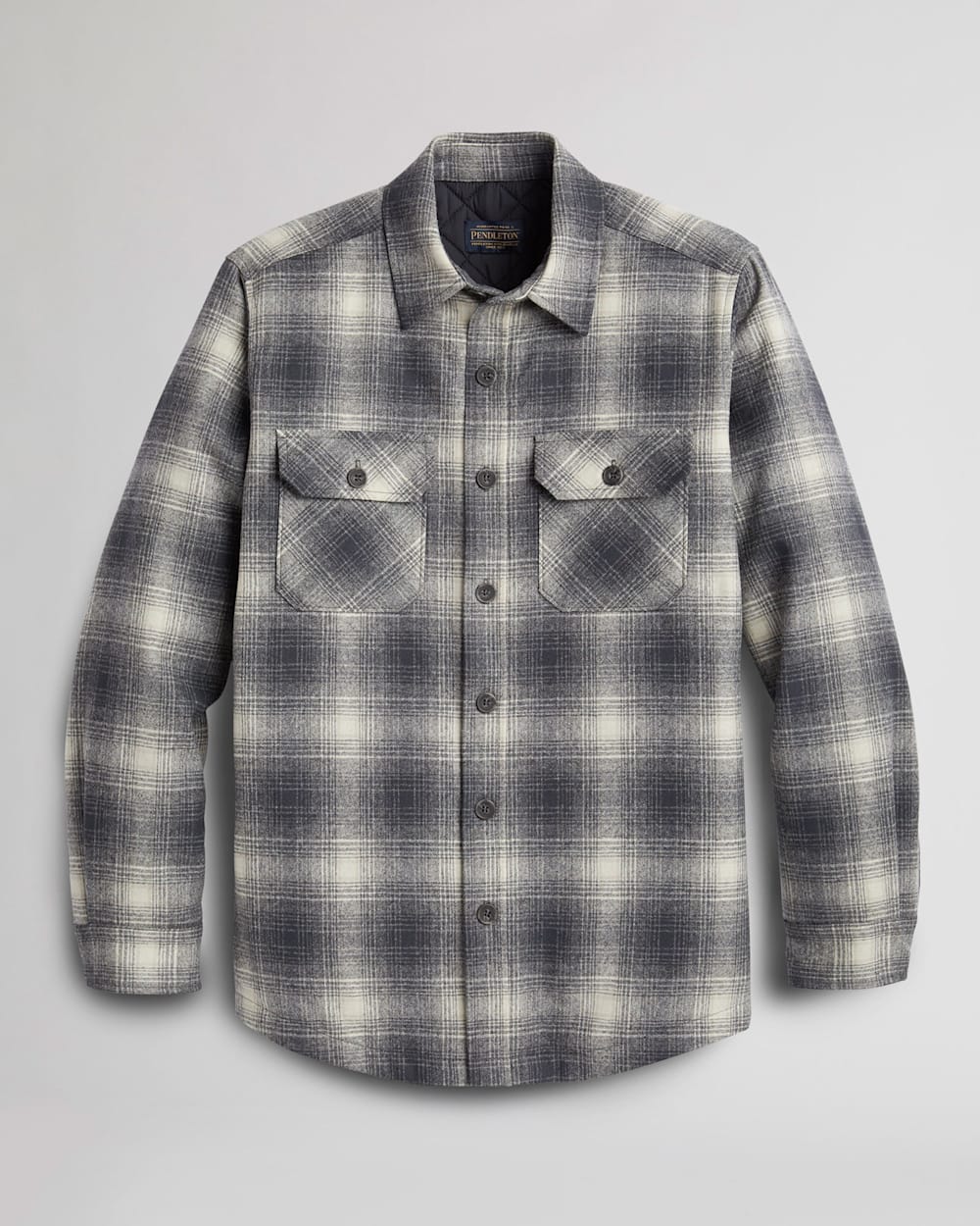 Vtg Virgin Wool Flannel Shirt Green Red JCPENNEY Sz LARGE L