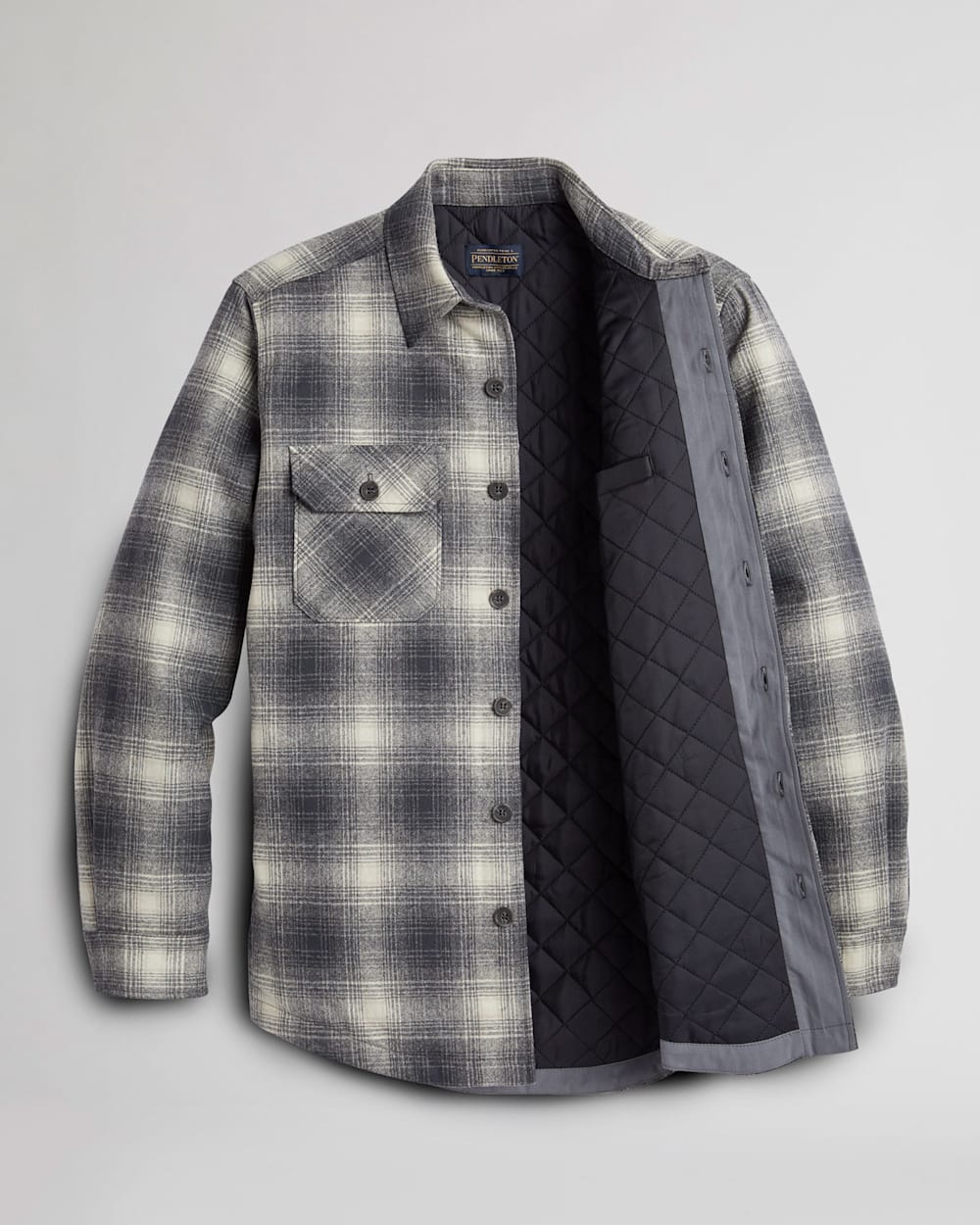 Pendleton quilted shirt jacket top