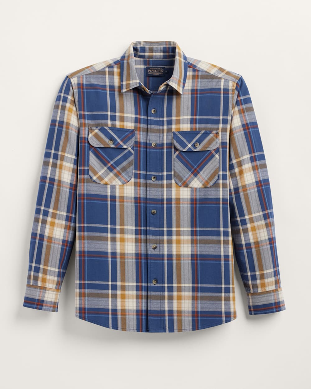 MEN'S PLAID BEACH SHACK COTTON SHIRT IN NAVY MULTI PLAID image number 1