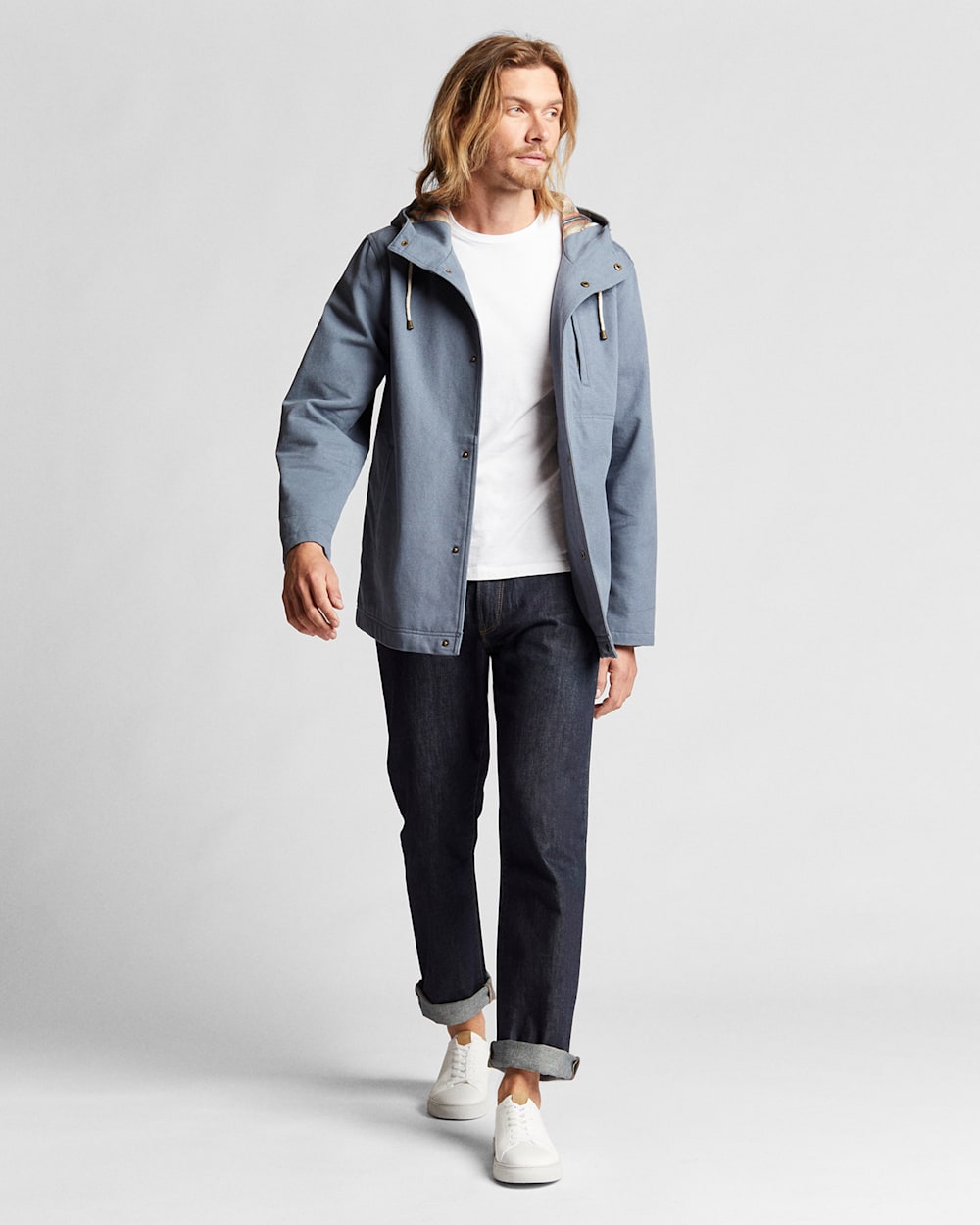 MEN S BLACK HAWK HOODED CANVAS JACKET