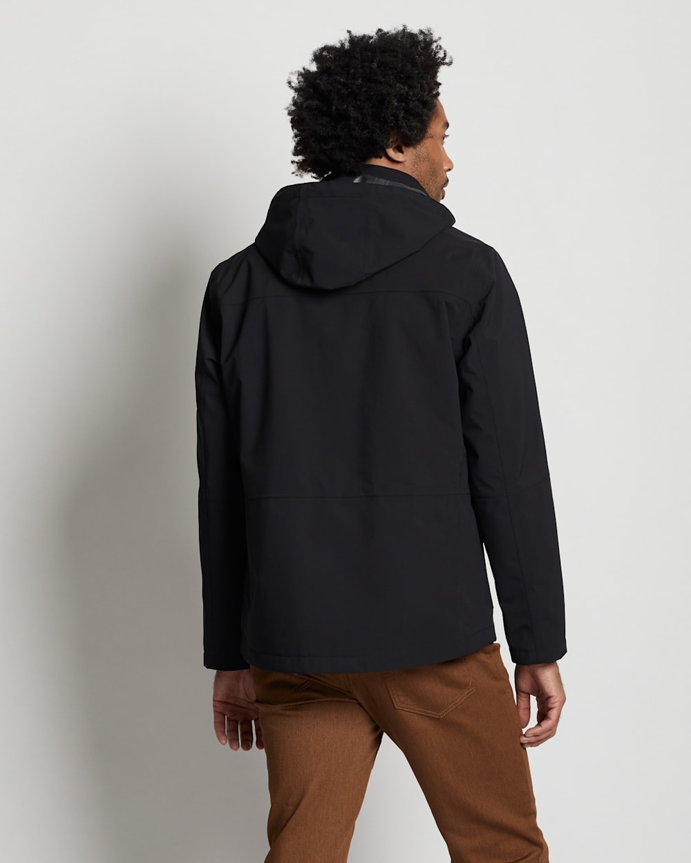 ALTERNATE VIEW OF MEN'S OUTDOORSMAN WINDBREAKER IN BLACK image number 4