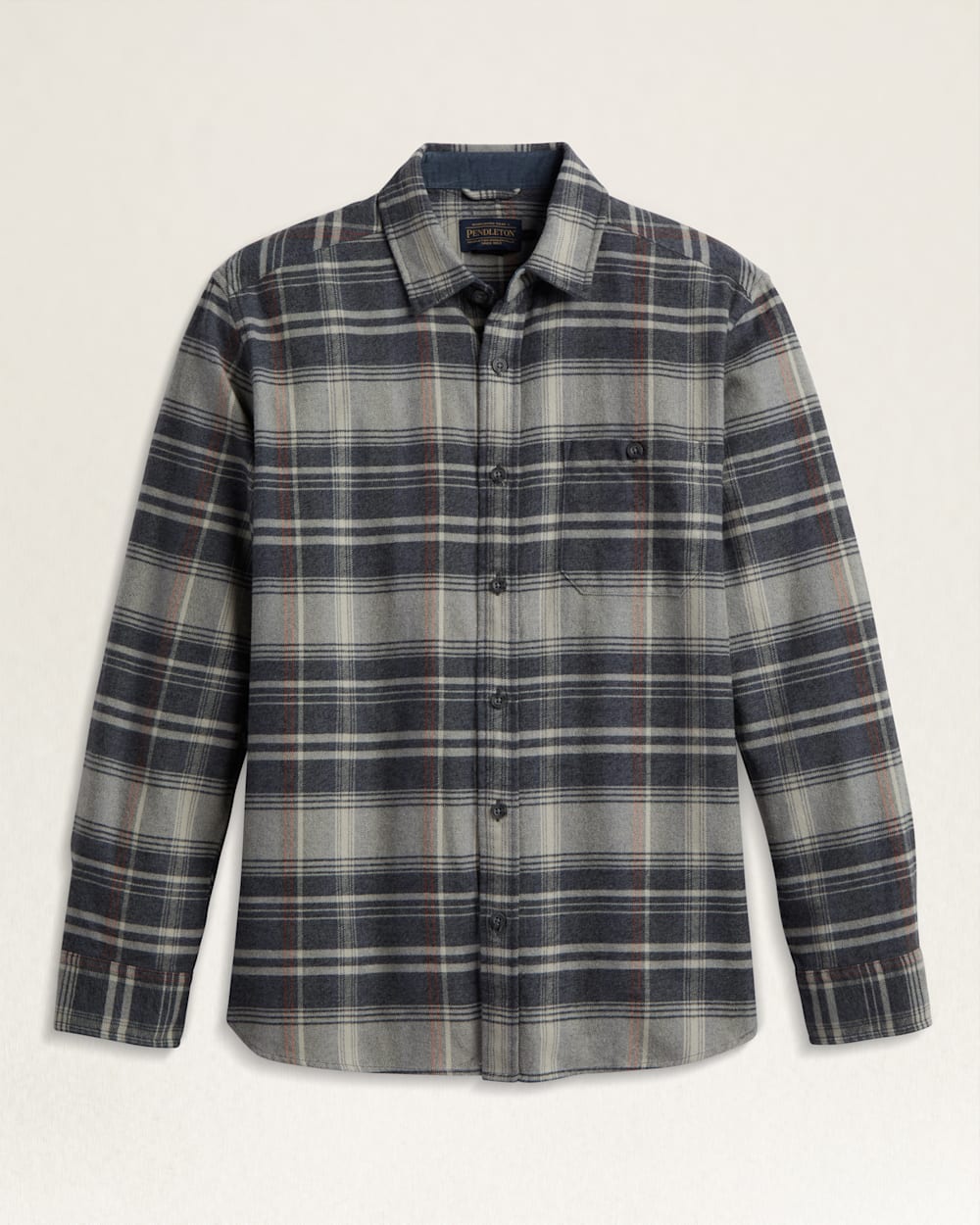 MEN'S FREMONT DOUBLE-BRUSHED FLANNEL SHIRT IN CHARCOAL/RUST/BLACK PLAID image number 1