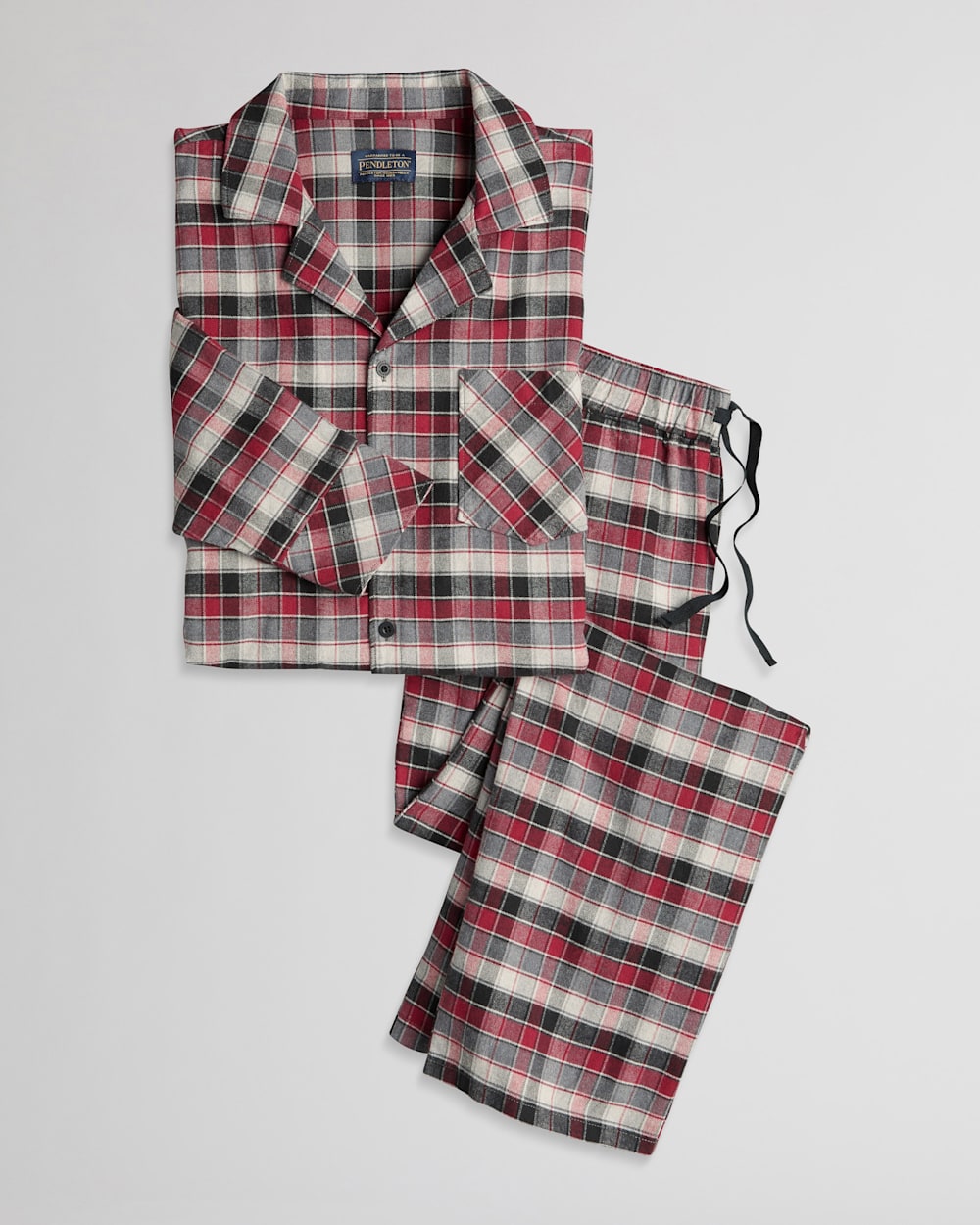 Shop Men s Plaid Flannel Pajama Set for Warm Sleepwear
