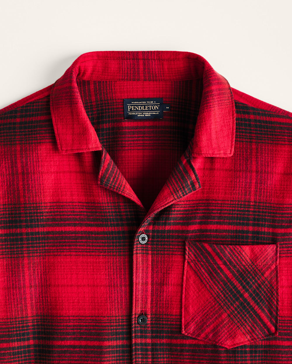 ALTERNATE VIEW OF MEN'S PLAID FLANNEL PAJAMA SET IN RED/BLACK image number 2