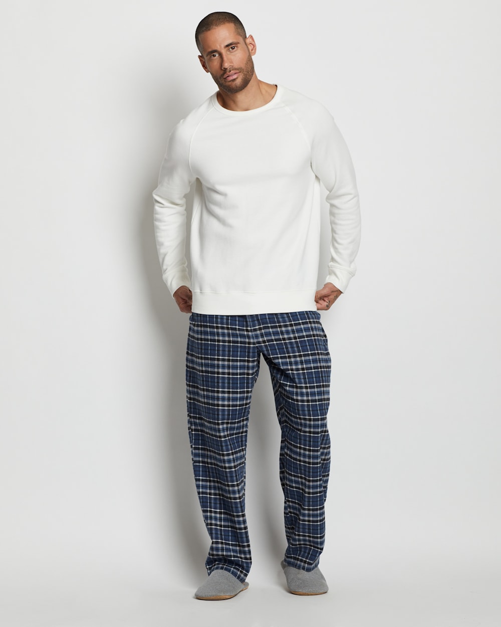 Men's flannel pajama pants with fly hotsell