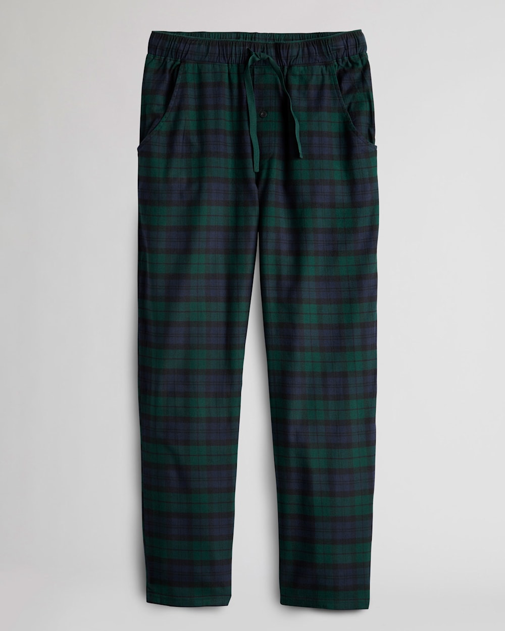 MEN'S FLANNEL PAJAMA PANTS IN GREEN/BLUE PLAID image number 1