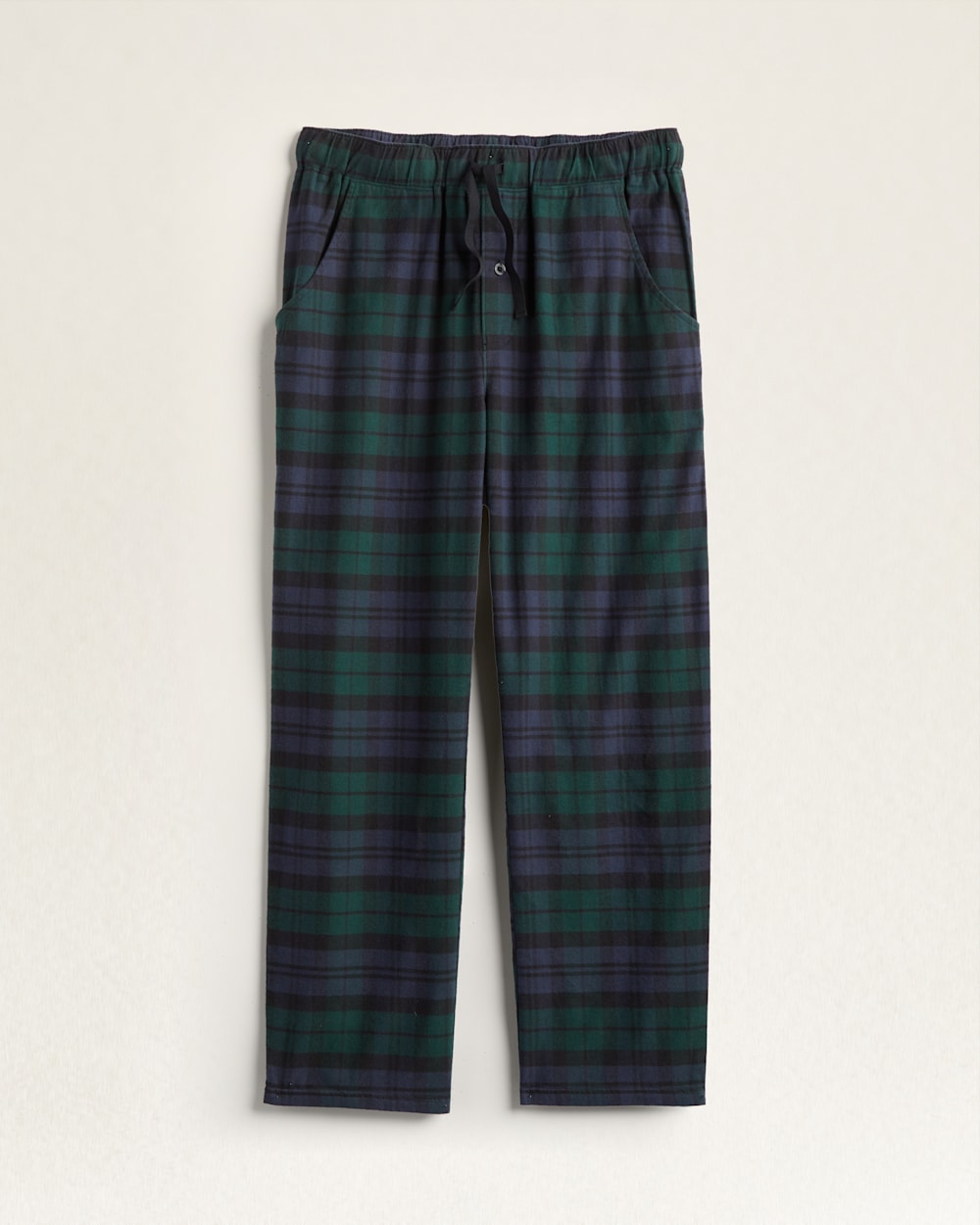 MEN'S FLANNEL PAJAMA PANTS IN BLACK WATCH TARTAN image number 1