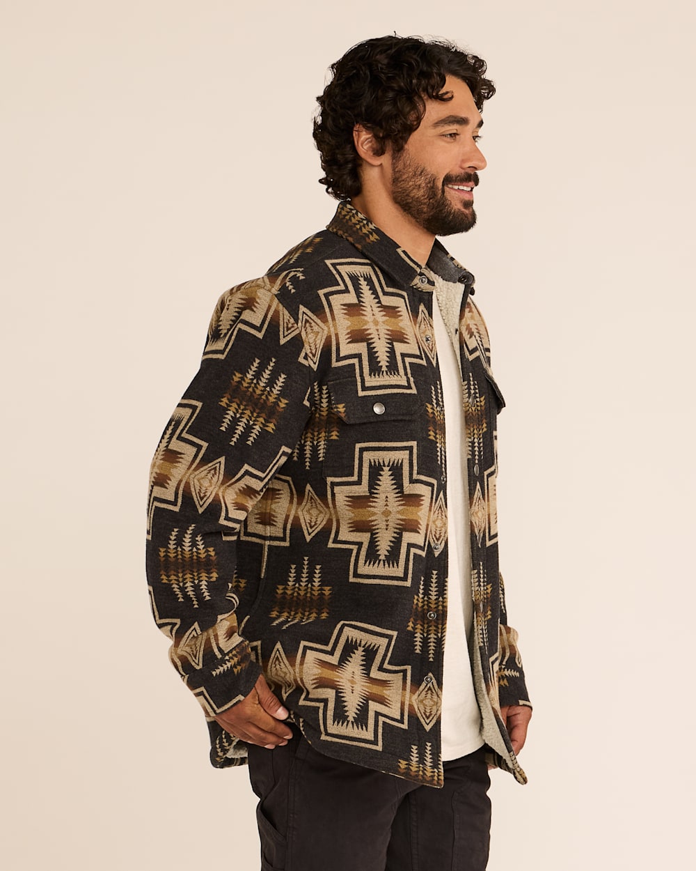 Shop Men s Harding Doublesoft Sherpa Lined Shirt Jacket Pendleton