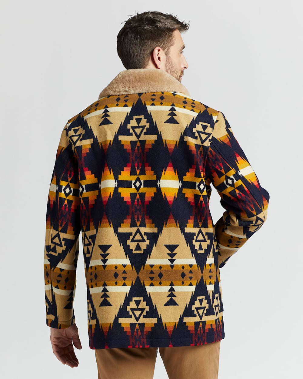 MEN S BROWNSVILLE SHEARLING COLLAR COAT