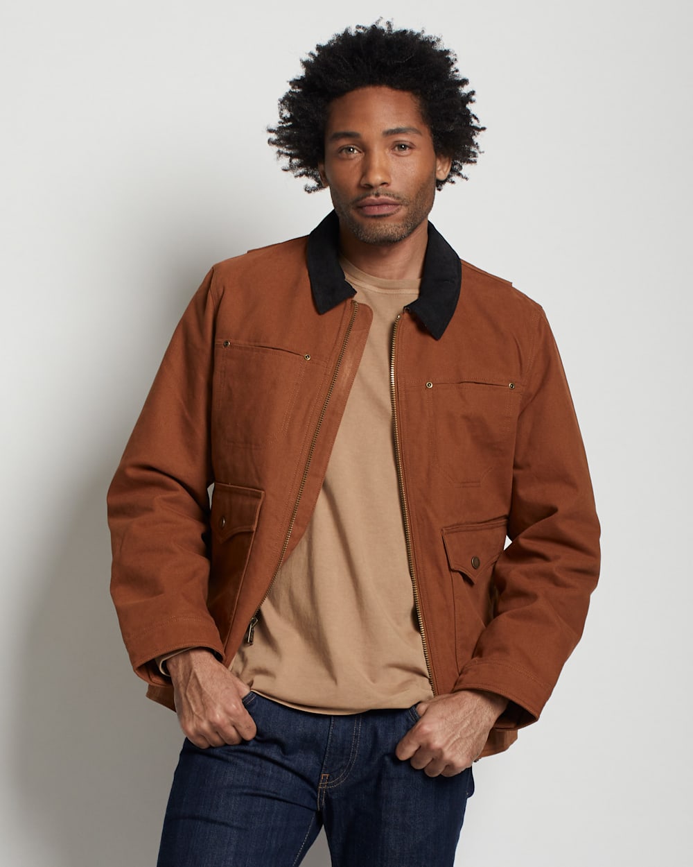 MEN'S CARSON CITY CANVAS BARN COAT IN WHISKEY image number 1