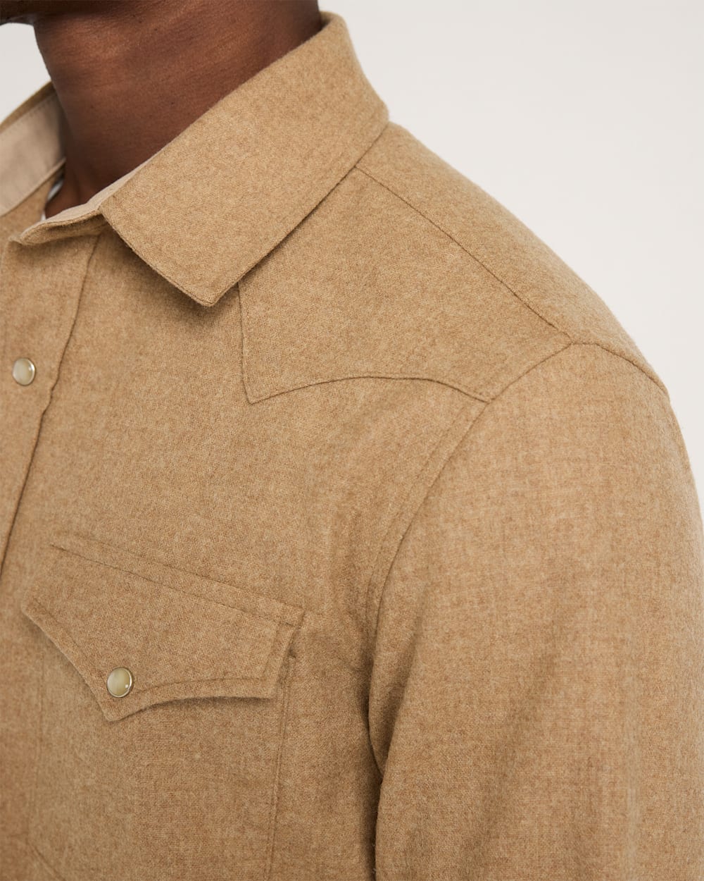ALTERNATE VIEW OF MEN'S SNAP-FRONT WESTERN CANYON SHIRT IN TAN MIX image number 4