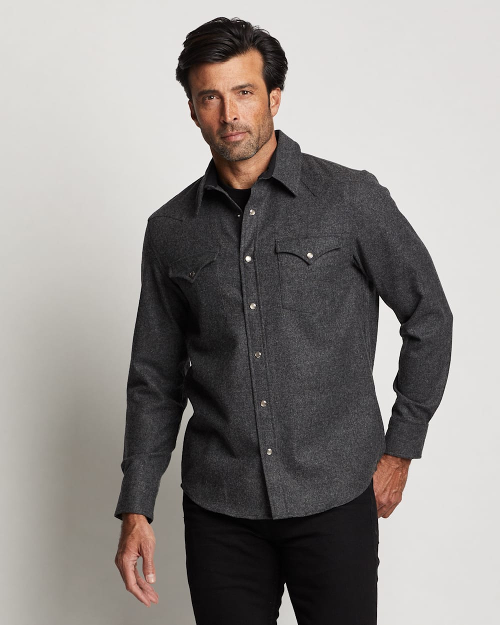 MEN'S SNAP-FRONT WESTERN CANYON SHIRT IN OXFORD MIX image number 1