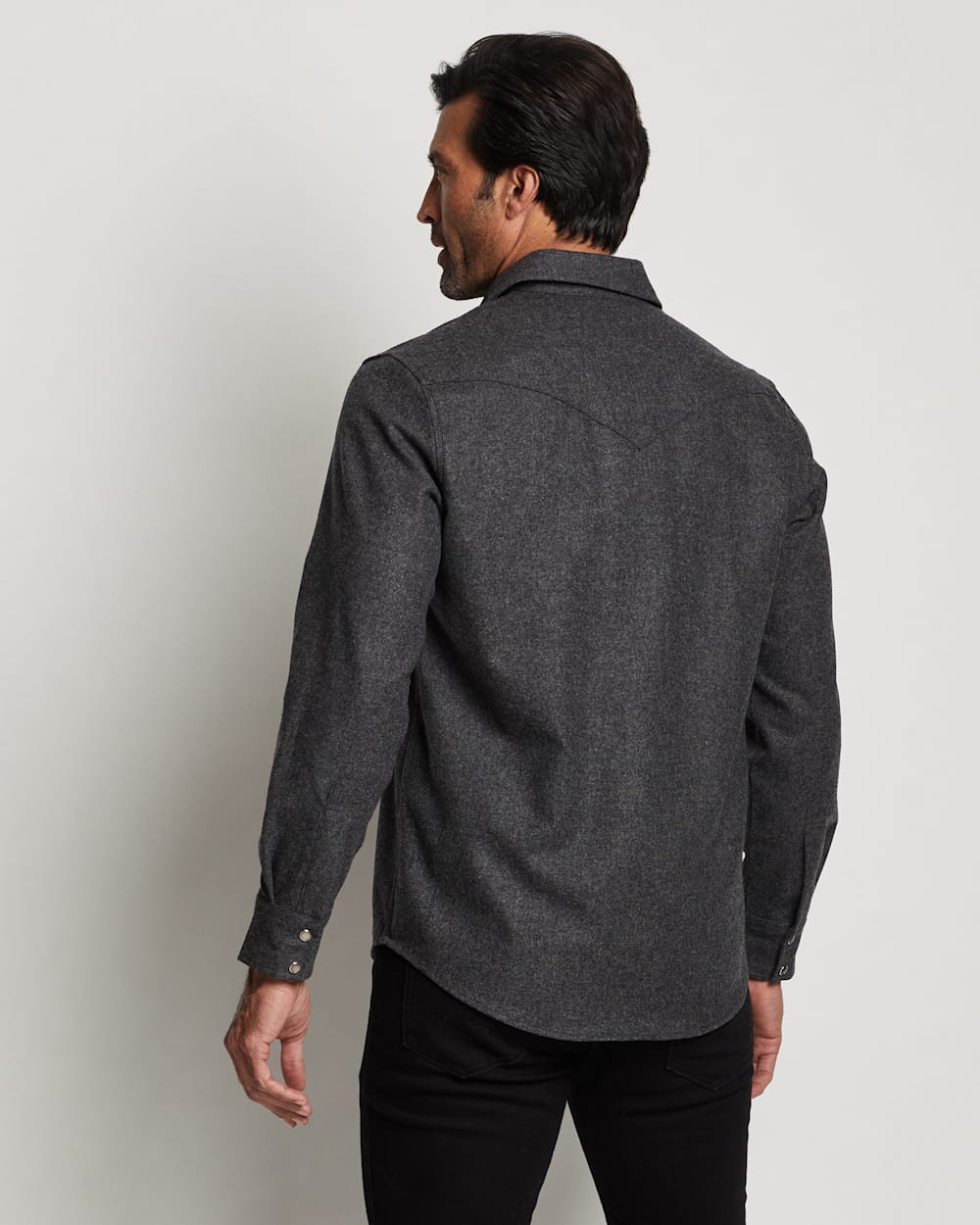 ALTERNATE VIEW OF MEN'S SNAP-FRONT WESTERN CANYON SHIRT IN OXFORD MIX image number 2