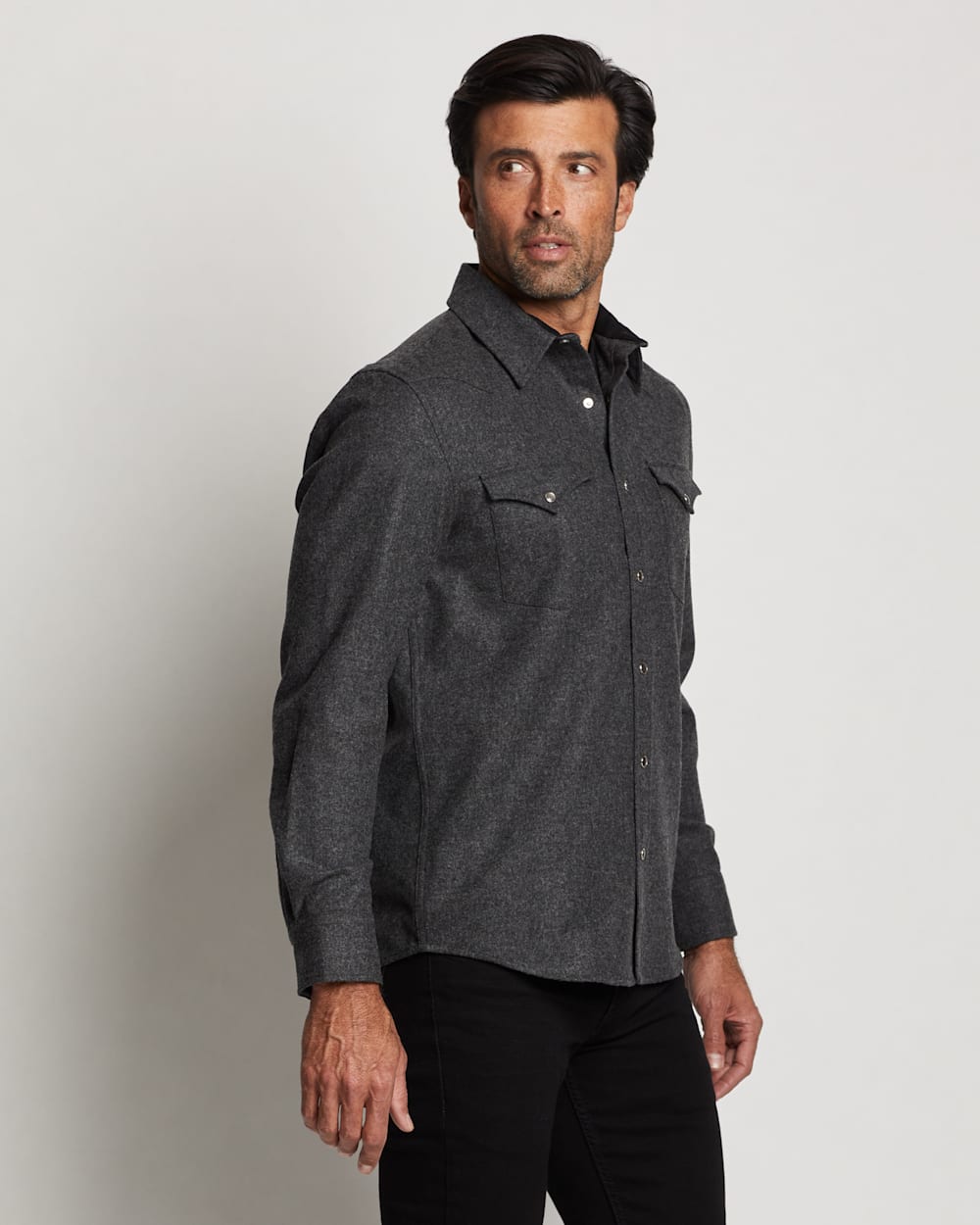 ALTERNATE VIEW OF MEN'S SNAP-FRONT WESTERN CANYON SHIRT IN OXFORD MIX image number 3