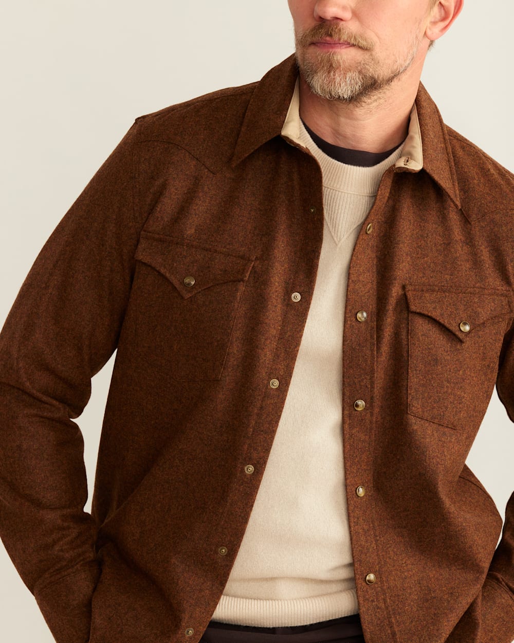 Wool western shirt sale