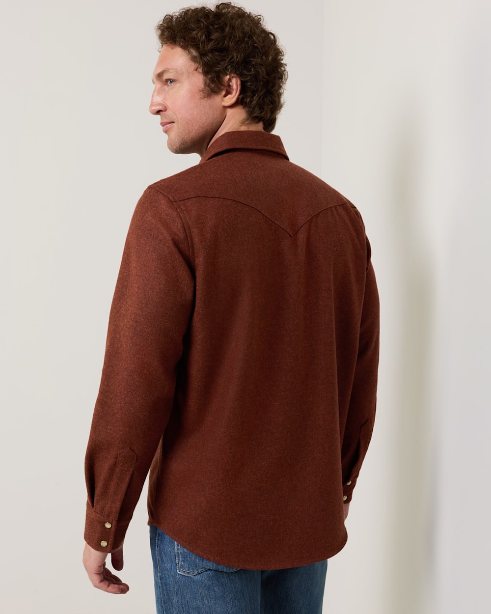 ALTERNATE VIEW OF MEN'S SNAP-FRONT WESTERN CANYON SHIRT IN RED MIX image number 5