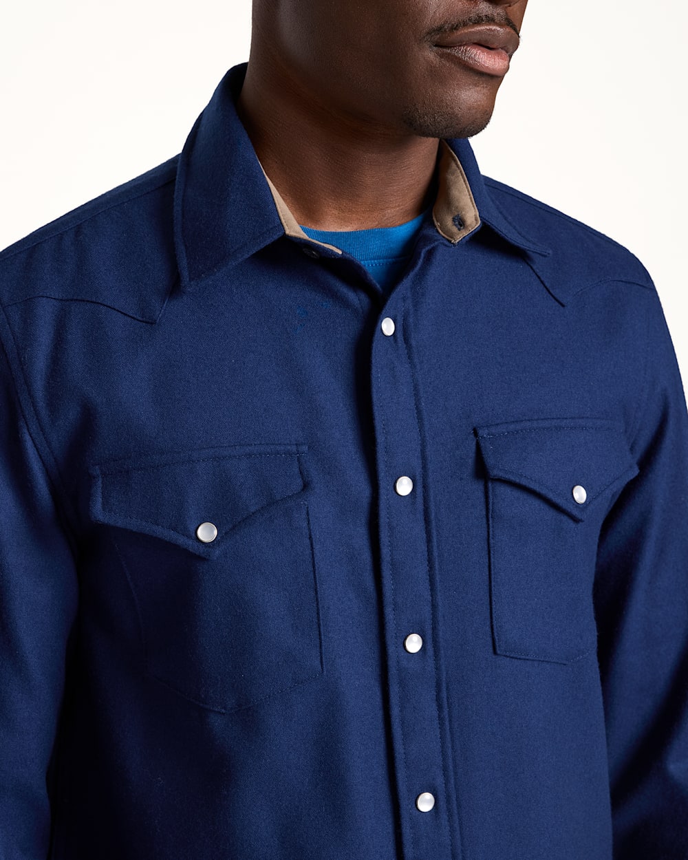 ALTERNATE VIEW OF MEN'S SNAP-FRONT WESTERN CANYON SHIRT IN BLUE image number 4