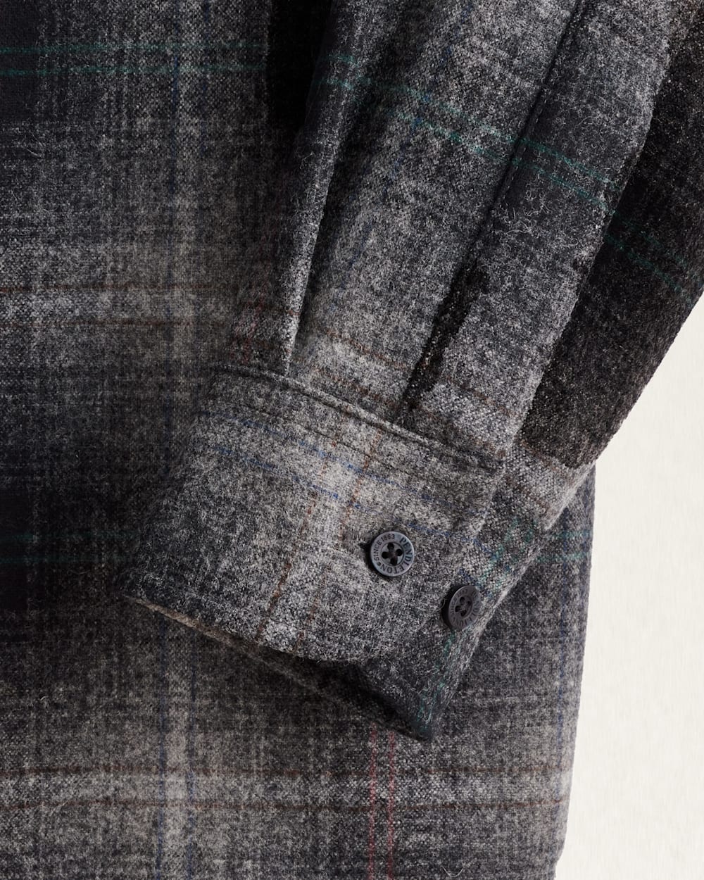 MEN'S PLAID LODGE SHIRT IN GREY MIX MULTI PLAID image number 3