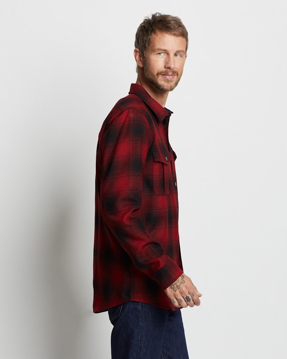 PENDLETON scout shirt ネルシャツ バッファローチェック Pendleton® Men's Plaid Scout Shirt, Red/Black Buffalo Check