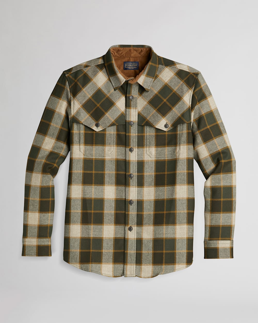 MEN'S WESTON SHIRT IN OLIVE MIX PLAID image number 1