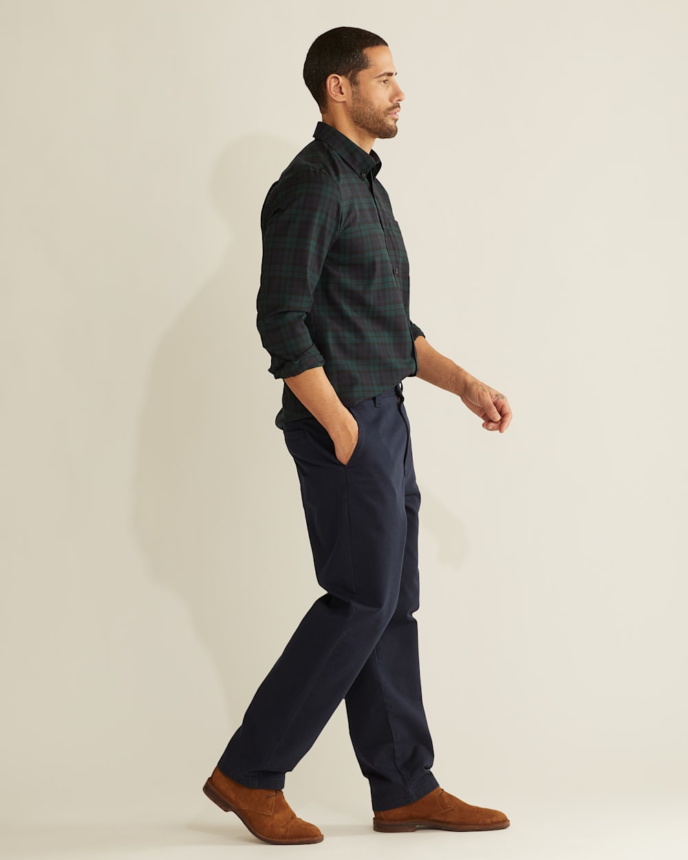 ALTERNATE VIEW OF SIR PENDLETON MERINO SHIRT IN BLACK WATCH TARTAN image number 2