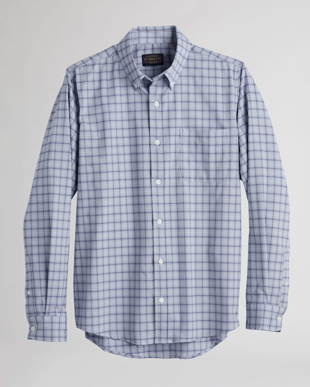 MEN'S EVERGREEN STRETCH MERINO SHIRT IN BLUE/NAVY PLAID image number 1