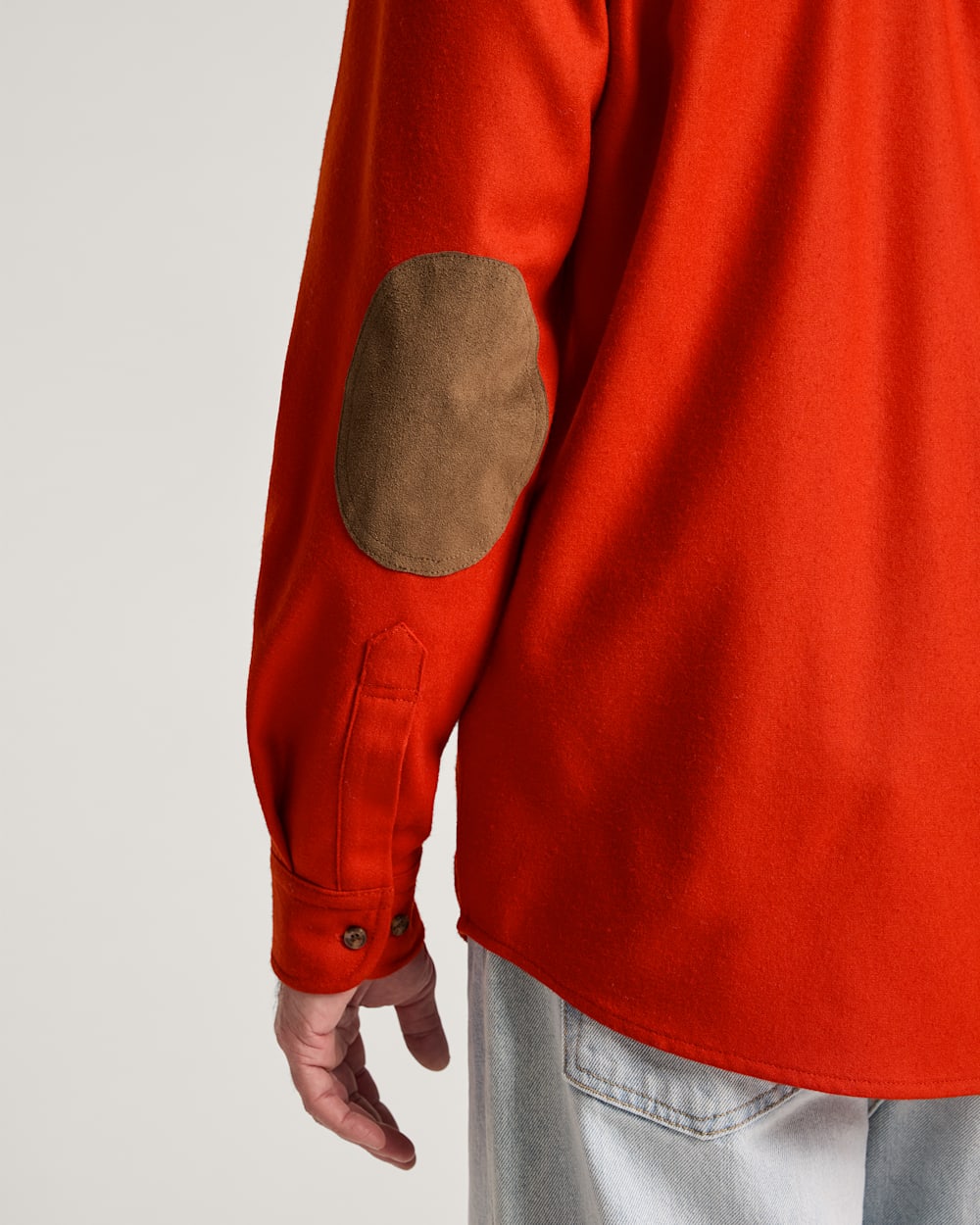 ALTERNATE VIEW OF MEN'S ELBOW-PATCH TRAIL SHIRT IN RED image number 5