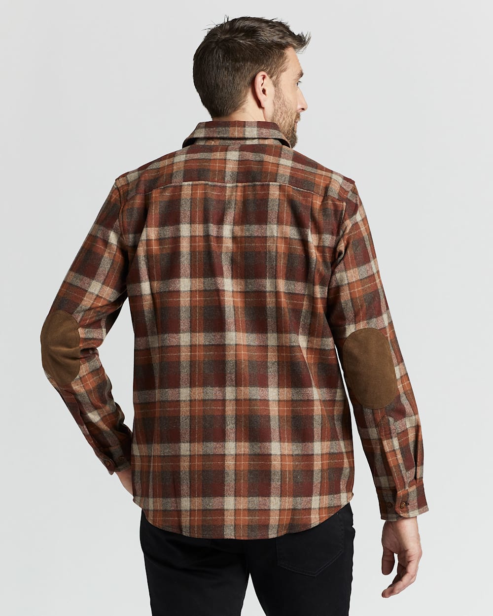 Flannel jacket with elbow patches discount