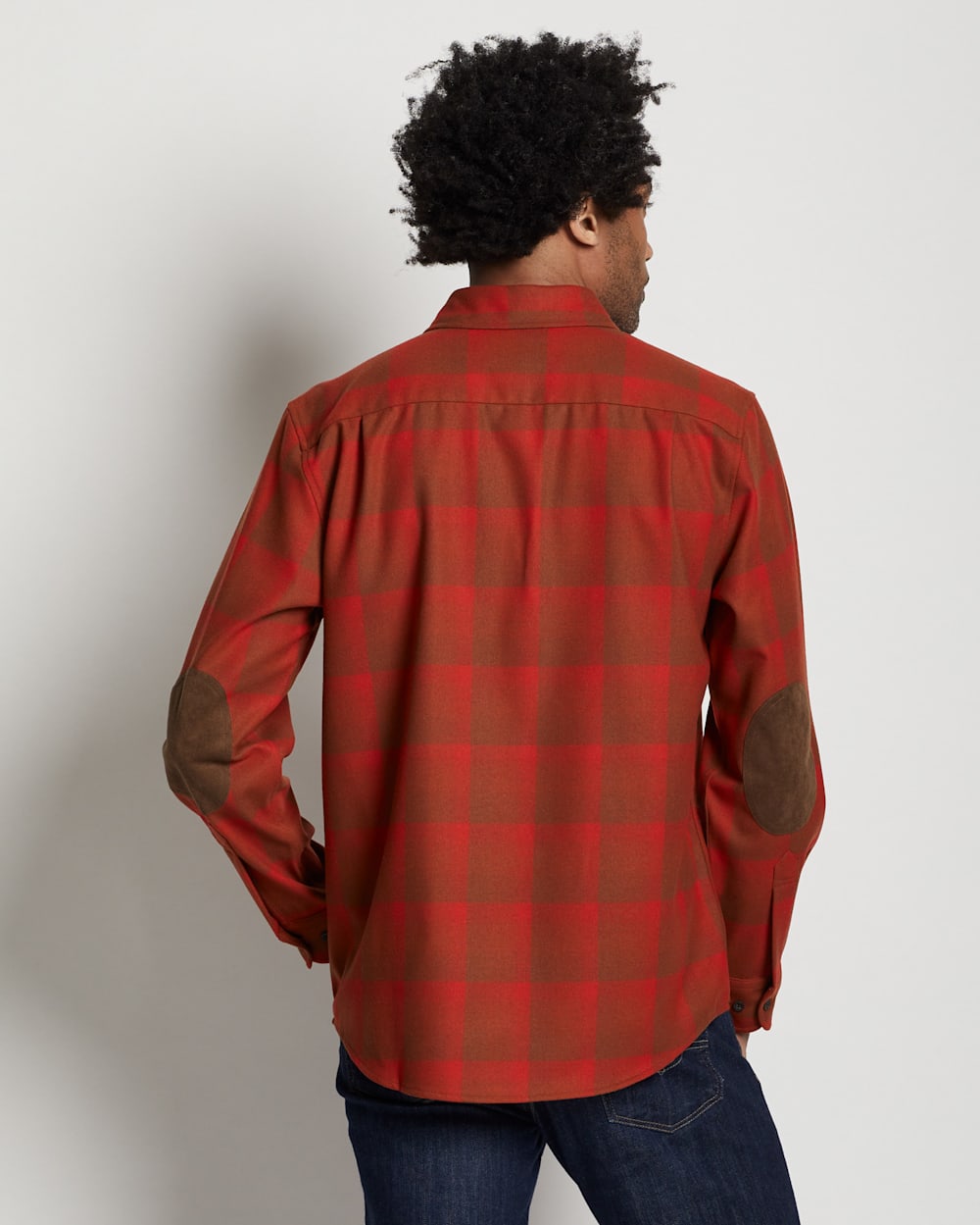 Shop Men s Plaid Elbow Patch Trail Shirt