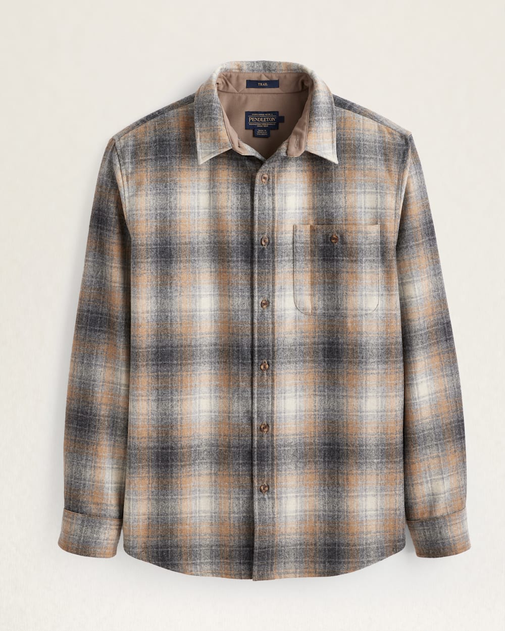 Shop Men s Plaid Elbow Patch Trail Shirt