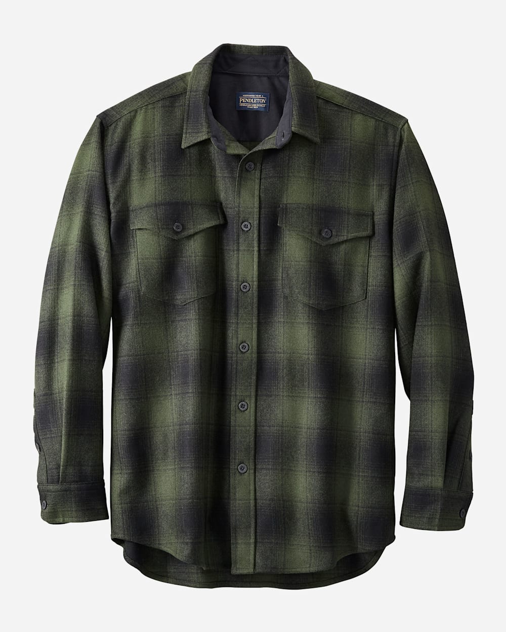 GUIDE SHIRT IN OLIVE/BLACK PLAID image number 1