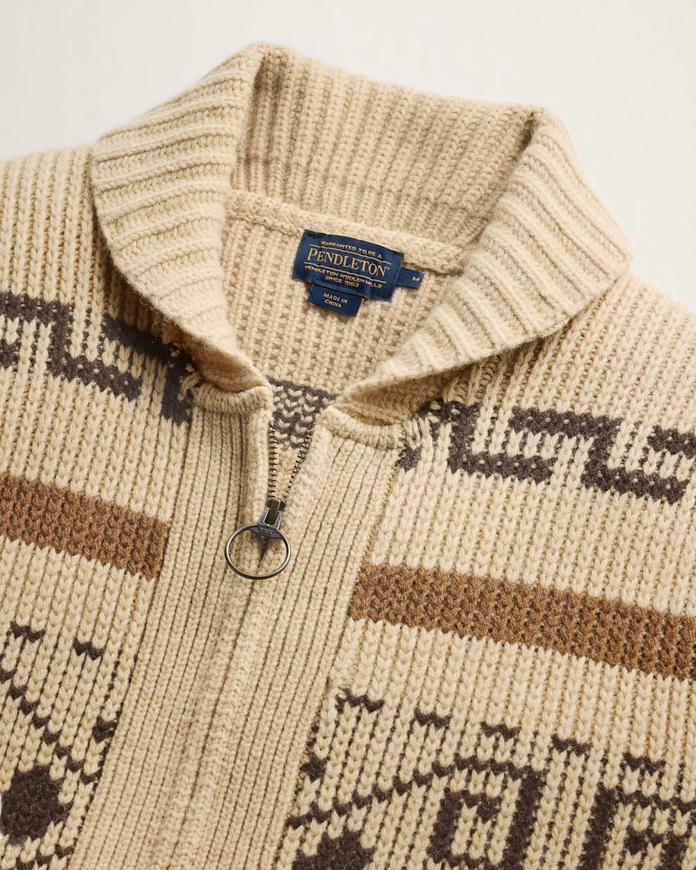 ALTERNATE VIEW OF THE ORIGINAL WESTERLEY MEN�S SWEATER IN TAN/BROWN image number 6