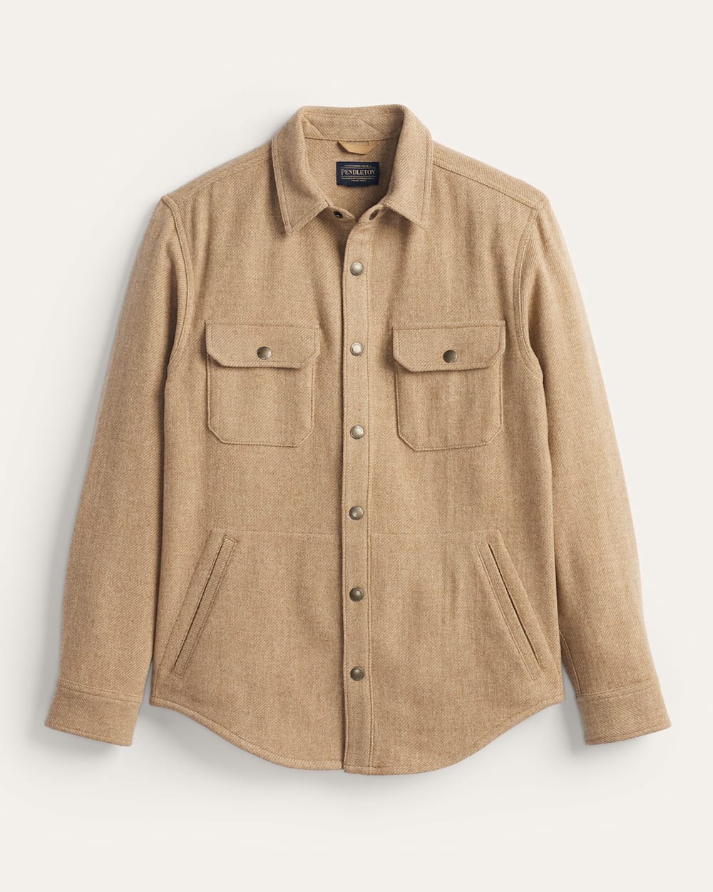 MEN'S FOREST TWILL SHIRT JACKET IN CAMEL image number 1