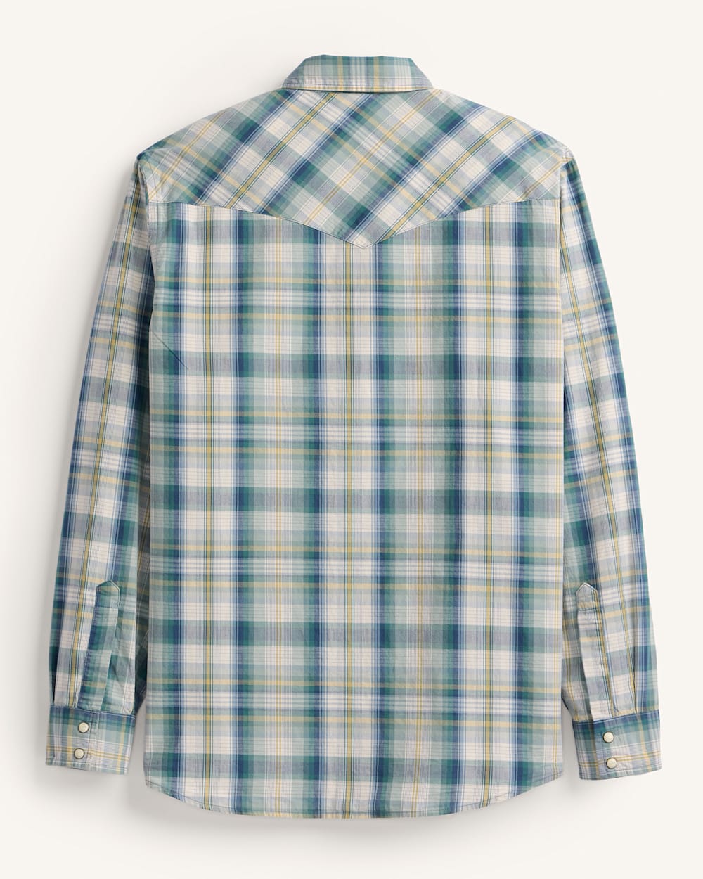 ALTERNATE VIEW OF MEN'S PLAID CANYON COTTON SHIRT IN BLUE PLAID image number 2