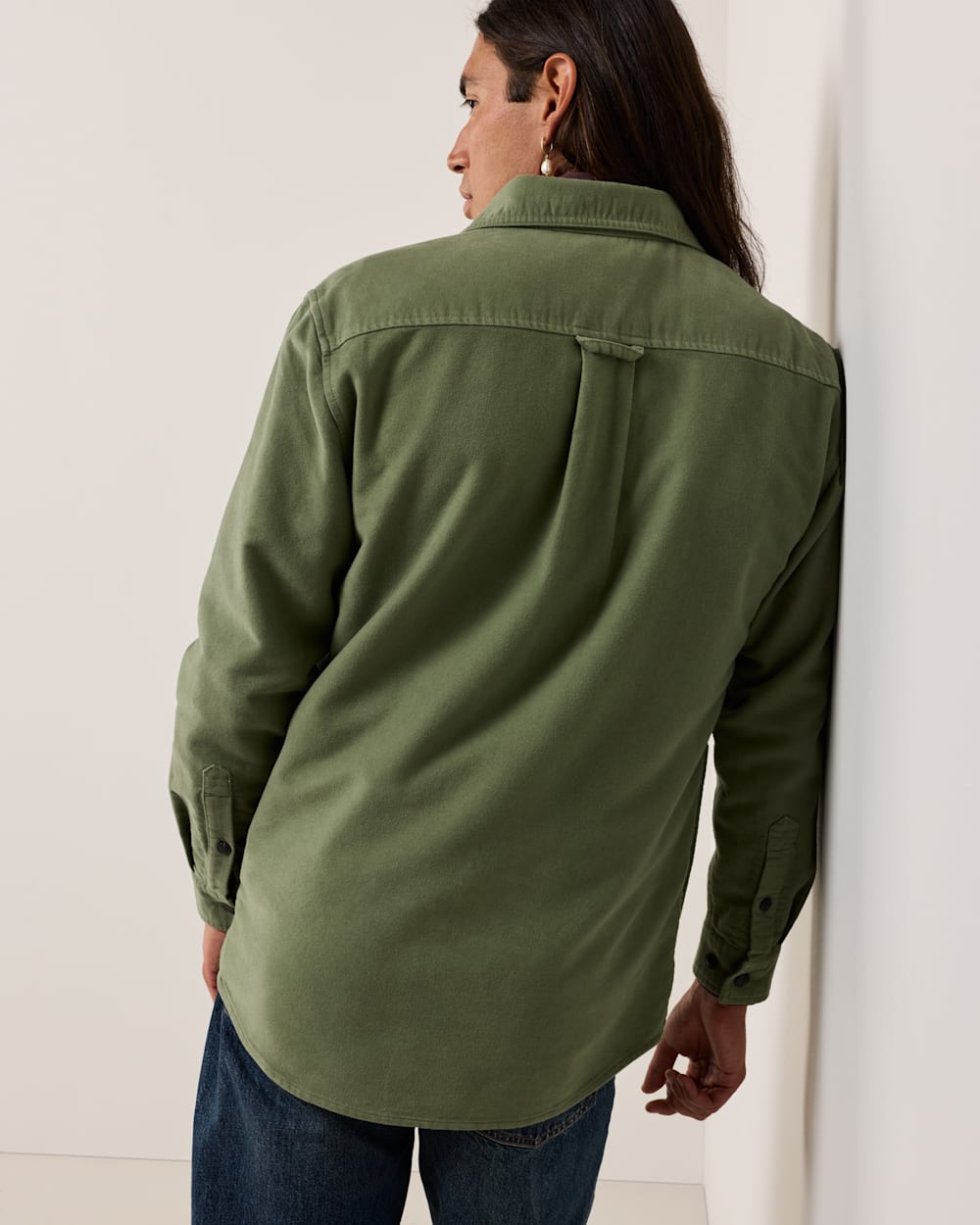 ALTERNATE VIEW OF MEN'S BELMONT MOLESKIN SHIRT IN OLIVE image number 2