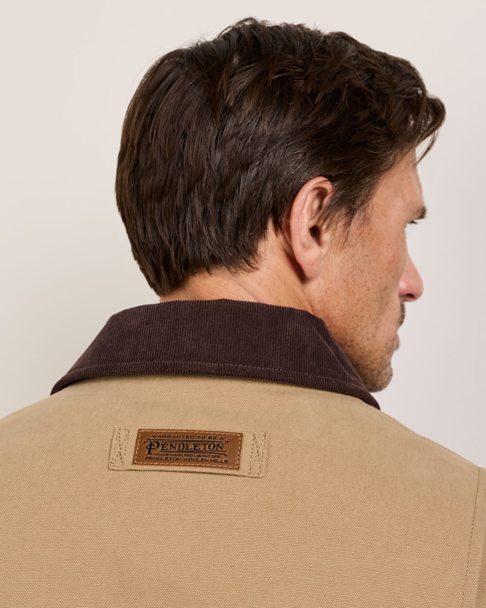 ALTERNATE VIEW OF MEN'S TAHOMA CANVAS TRUCKER JACKET IN OLD OAK image number 5