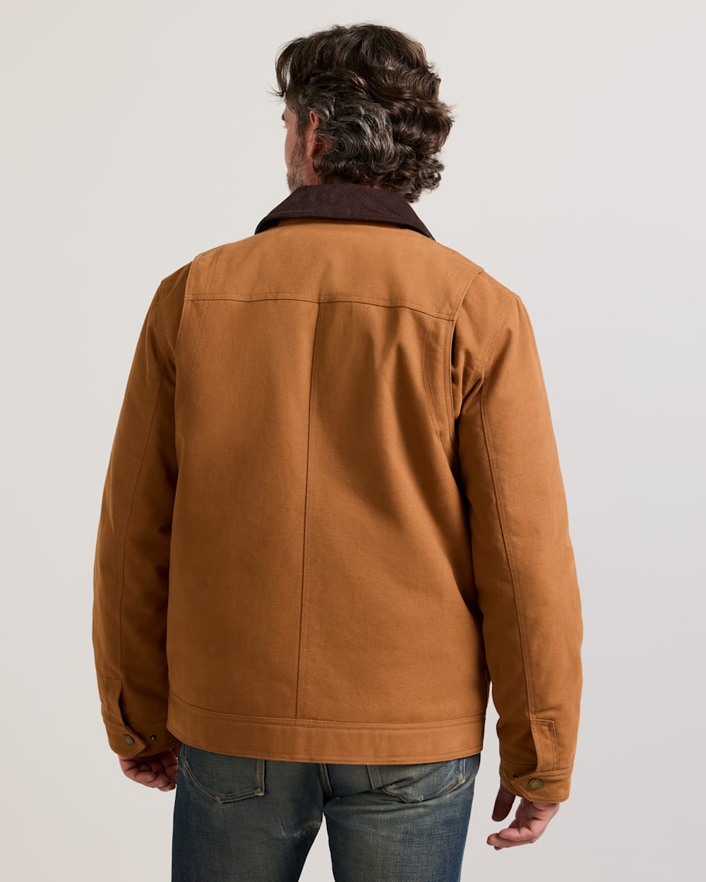 ALTERNATE VIEW OF MEN'S CARSON CITY CANVAS RANCH COAT IN WHISKY image number 2