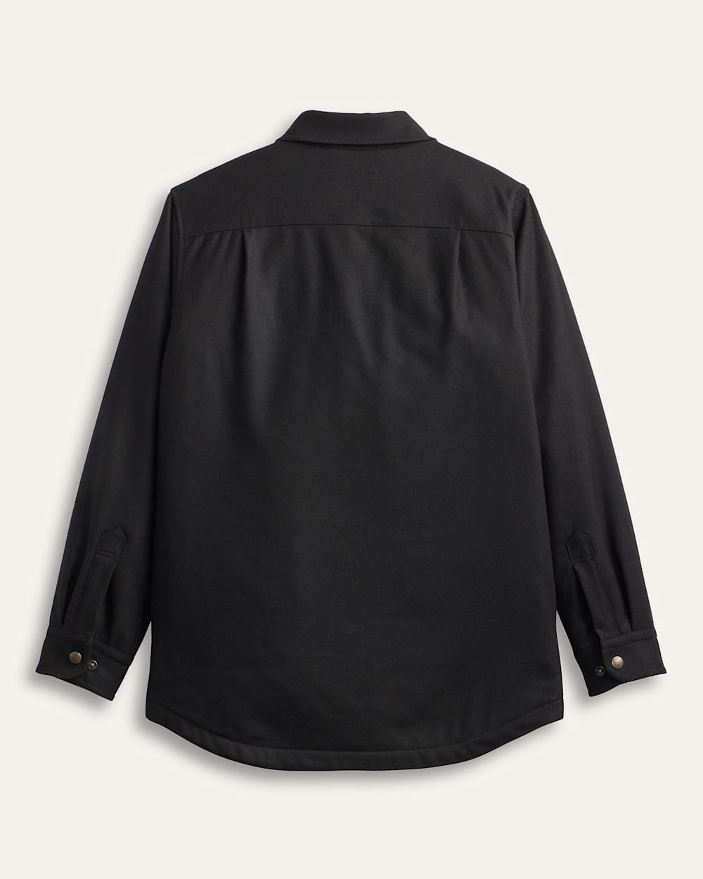 ALTERNATE VIEW OF MEN'S QUILTED WOOL CPO JACKET IN BLACK image number 2