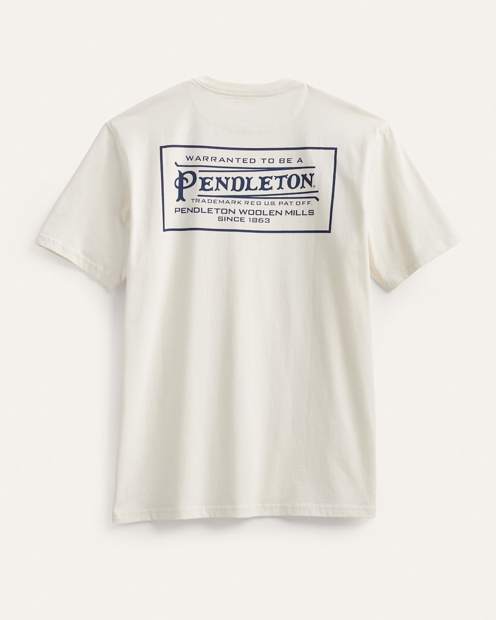 MEN'S SHORT-SLEEVE DESCHUTES VINTAGE GRAPHIC TEE IN WHITE/NAVY image number 1