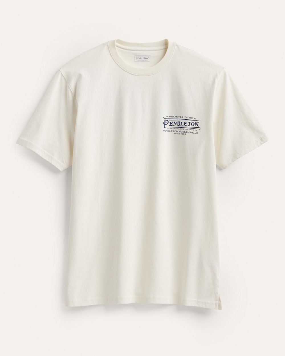 ALTERNATE VIEW OF MEN'S SHORT-SLEEVE DESCHUTES VINTAGE GRAPHIC TEE IN WHITE/NAVY image number 2