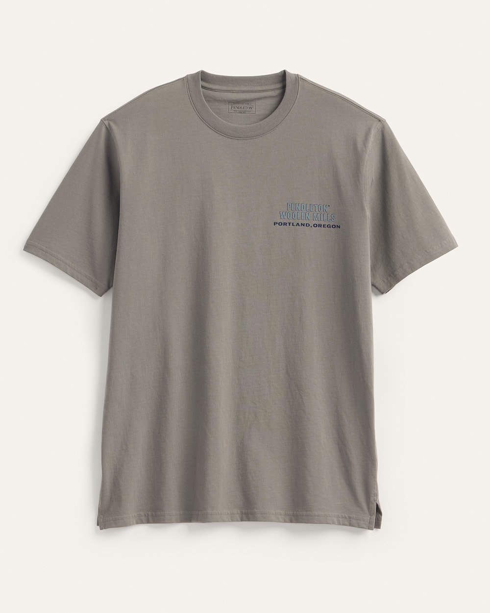 ALTERNATE VIEW OF MEN'S SHORT-SLEEVE DESCHUTES STAR GRAPHIC TEE IN GREY/BLUE CHIEF JOSEPH image number 2
