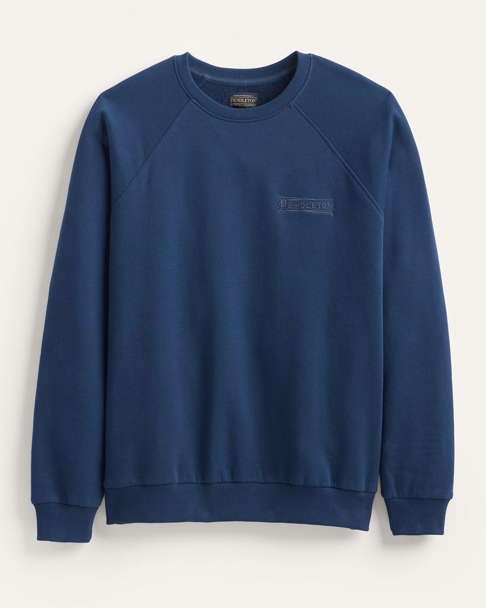 MEN'S FRENCH TERRY CREWNECK SWEATSHIRT IN NAVY image number 1